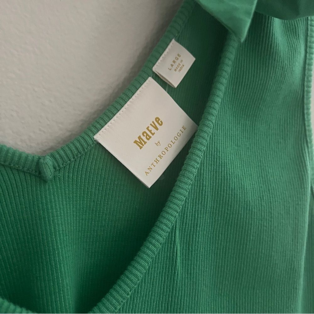 Maeve Anthropologie Rafaela bow tie tank top in green
Women’s size L - Picture 3 of 5